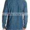 New Men 100% Cotton Long sleeve Denim Jeans work Shirt