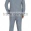 Blue And Grey Check Wool Two Button Suit(SHT1146)