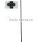 Black 1" Double Slotted Pole Tubing and Standard for clothes shop