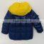 Boys PU Fabric Navy Down Jacket for Winter