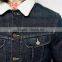 winter fashion warm black denim jacket men with fur