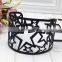 Personality high quality iron stars hollow black bangle jewelry manufacture