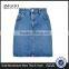 2016 Brand Design Women Denim Mini Skirts A Line Above Knee Blue Cheerleader Skirts