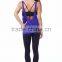 Fashionable fit and cut women gym singlet/low cut singlet tops