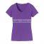 Ladies Bulk V-neck Bamboo Custom Print Blank Sublimation Tshirt