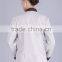 Juqian Wholesale cheap beige fashional design korean collar anti-foul hotel cleaner workwear work uniform