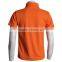 Orange Color Lady shirt with High Collar Shirt