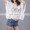 2017women short sleeve shirt sexy summer blouses