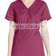 women's scrub top with adjustable buckle at waist nurse scrub suits