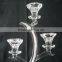 New Design K9 Crystal Candle Holder,3Tips Crystal Votive Candle Holder For Wedding Or Home Decoration