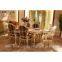 Luxury antique wooden furniture diningroom sets dining table and chairs Europe Style FT105