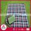 Easy-carrying check pattern outdoor acrylic picnic mat, Promotional briefcase picnic mat,New design acrylic picnic mat