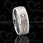 Classic wedding ring with diamond tungsten jewelry