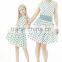 clothes for mother and daughter belt dot print short woman casual dress