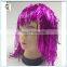 Cheap Carnival Party Unisex Short Purple Tinsel Wigs HPC-0041