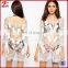 Ananas detail white net dress for beach
