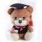 Low price plush sitting graduation teddy bear toy with doctor hat