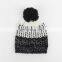 Western style colors autumn and winter women's knit hat outdoor warm hair ball cap
