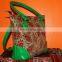 100 % Cotton Shopping Gift Bag indian handmade Ladies cotton clutch bag