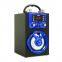 Portable Spot Speaker with Double Karaoke and Colorful Light in Party