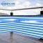 colorful blue and white strip 100% virgin HDPE plastic balcony cover balcony sun shade net
