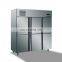 Commercial 3 Door Glass Upright Display Refrigerator Freezer With -18 Degree For Seafood