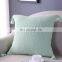 Solid color knit square  cushion cover  tassel pillowcase