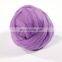 Sky Blue Color 19Micron 100% Wool Material Yarn Super Chunky Giant Merino Wool Roving Blanket Yarn