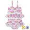 Cute Baby Mermaid Ruffle Tankini Bathing Suits Girl Bikini Swimwear