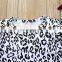 Summer Toddler Kid Baby Girl Sets Clothes Leopard Rompers + Strap Dress Headband 3Pcs Outfit Set