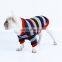 Wholesale casual cotton stripe pet dog british style clothes winter cold