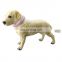 Durable 3 rows diamond PU leather material pet collars
