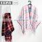 2019 Spring Latest Ladies Woven Plaid 100% Acrylic Blanket Lady Scarf Pashmina Shawl