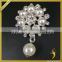 Vintage pearl and crystal shoe brooches rhinestone wedding brooch for sale FB-082