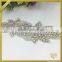 Wholesale rhinestone and pearl beaded applique ornaments lace trimming rhinestone trimming for garment