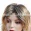 female straight inclined bang blending wig hair