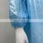 Non Woven Waterproof PP PE Hospital Medical Isolation Gowns  Protective Coverall  Elastic Cuff Disposable Non Woven Long Sleeve