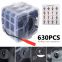 PVC 630Pcs Custom auto car plastic clips push type rivet retainer fastener bumper