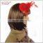 small red decorative wedding mini top hats for girls