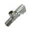 One-key switch two-way brushed nickel brass angle valve for bathroom