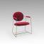 Modern Style Chair Dining Chair DC-1808 Upholstery Chair Solid Metal Frame With Velvet Fabric Diningroom Furniture