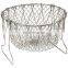 Alibaba Best Seller Stainless Steel Frying Basket /Foldable Kitchen Chef Basket