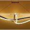 Modern Loop Shape Chandelier Decorative LED Indoor Hanging Lamp