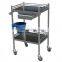 Hospital Dressing Cart Clinic Small Stainless Steel Nursing Medicine Trolley