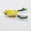 High quality 3D eyes  Handmade Bass Frog Fishing Lure Soft Hollow Body Fishing Frog lure