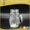 400ml Hot Sale Owl Shape Clear Glass Mason Jar