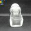 50ml Rectangular Clear Roll on Glass Bottle