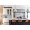 Modern white high gloss kitchen cabinet with island design new