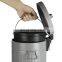 Wholesale kitchen waste bins hand lifting standing waste recycling bin embossed food waste can trash bin