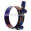 59-105MM 2.25-3.75 Inch Titanium Blue Finish Adjustable Stainless Steel T-Bolt Clamp T-bolt Hose Pipe Wire Rope Clamp